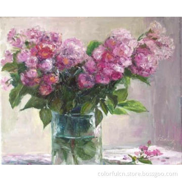 Handmade Flower Paintings on Canvas (WL-4001)